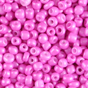 Rocailles 4mm metallic pink, 20 gram